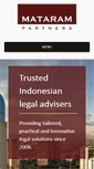 Mobile Screenshot of mataramlaw.com